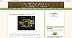 Desktop Screenshot of answeringmuslims.com